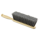 Counter Brush, Flagged Polypropylene Fill, 8" Long, Tan Handle