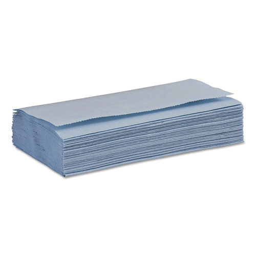 Windshield Paper Towels, Unscented, 9.125 X 10.25, Blue, 250-pk, 9 Packs-carton