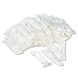 Cutlery Kit, Plastic Fork-spoon-knife-salt-polypropylene-napkin, White, 250-carton