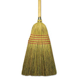 Corn-fiber Lobby Brooms, 53.5", Natural, 6-carton