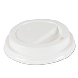 Deerfield Hot Cup Lids For 10oz - 20oz Cups, White, Plastic, 50-pk, 20 Pk-carton