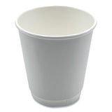 Paper Hot Cups, Double-walled, 10 Oz, White, 500/carton