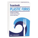 Mediumweight Polystyrene, Fork, White, 10 Boxes Of 100-carton