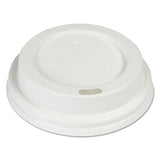 Hot Cup Lids, Fits 8 Oz Hot Cups, White, 1000-carton