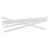 Jumbo Straws, 7 3-4", Plastic, Translucent, Unwrapped, 250-pack, 50 Pack-carton