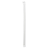 Wrapped Giant Straws, 10 1-4", Clear, 1000-carton