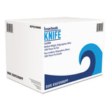 Mediumweight Polypropylene Cutlery, Knife, White, 1000-carton