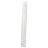 Heavyweight Wrapped Polypropylene Cutlery, Knife, White, 1,000-carton