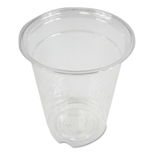 Clear Plastic Cold Cups, 12 Oz, Pet, 20 Cups-sleeve, 50 Sleeves-carton