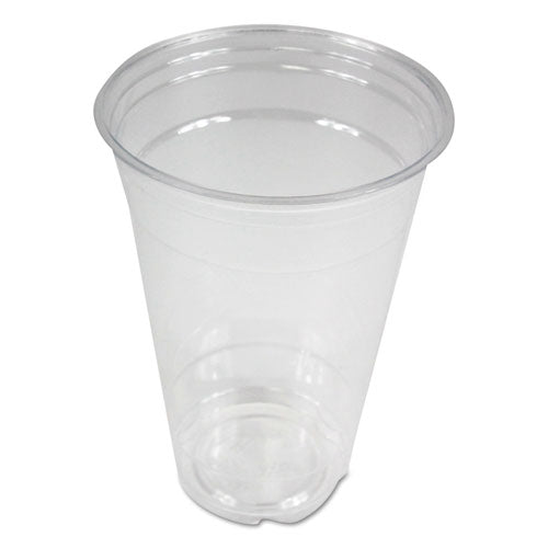 Clear Plastic Cold Cups, 20 Oz, Pet, 20 Cups-sleeve, 50 Sleeves-carton