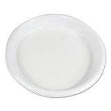 Hi-impact Plastic Dinnerware, Plate, 10" Diameter, White, 500-carton