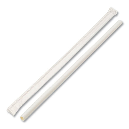 Individually Wrapped Paper Straws, 7 3-4