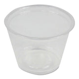 Soufflé-portion Cups, 1 Oz, Polypropylene, Clear, 20 Cups-sleeve, 125 Sleeves-carton