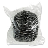 Stainless Steel Scrubber, 3.93 X 1.96, Silver, 72-carton