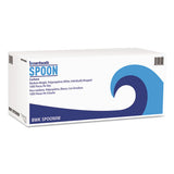 Mediumweight Wrapped Polypropylene Cutlery, Teaspoon, White, 1,000-carton