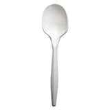 Mediumweight Polypropylene Cutlery, Teaspoon, White, 1000-carton