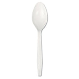 Mediumweight Polystyrene Cutlery, Teaspoon, White, 10 Boxes Of 100-carton