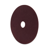 Deep Scrub Pads, 20" Diameter, Maroon, 10-carton