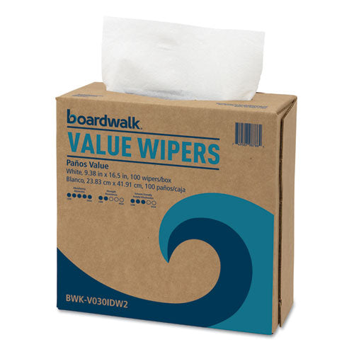 Drc Wipers, White, 9 1-3 X 16 1-2, 9 Dispensers Of 100, 900-carton