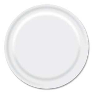 Paper Dinnerware, 9" Diameter, White, 1,000/carton