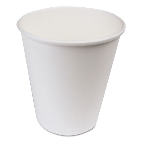 Paper Hot Cups, 10 Oz, White, 20 Cups-sleeve, 50 Sleeves-carton