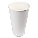 Paper Hot Cups, 20 Oz, White, 12 Cups-sleeve, 50 Sleeves-carton