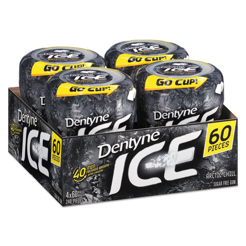 Sugarless Gum, Arctic Chill, 60 Pieces-cup, 4 Cups-pack