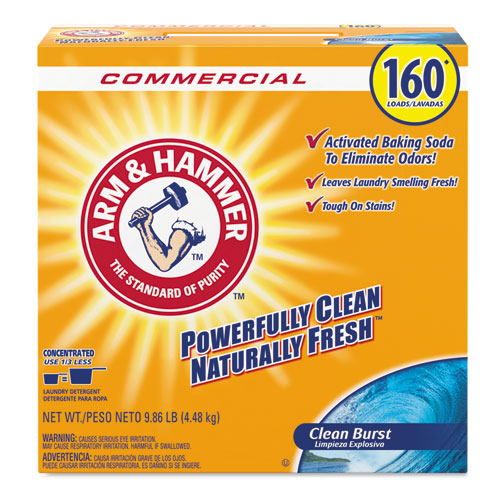 Powder Laundry Detergent, Clean Burst, 9.86 Lb, Box, 3-carton