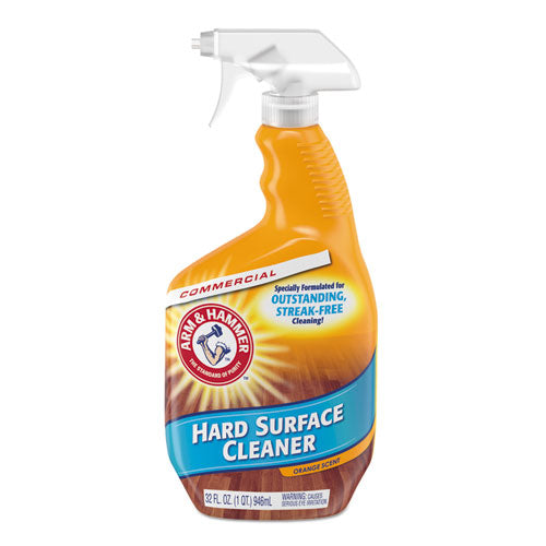 Hard Surface Cleaner, Orange Scent, 32 Oz Trigger Spray Bottle, 6-ct