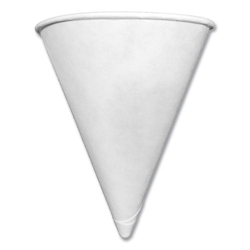 Paper Cone Cups, 4 Oz, White, 200/pack