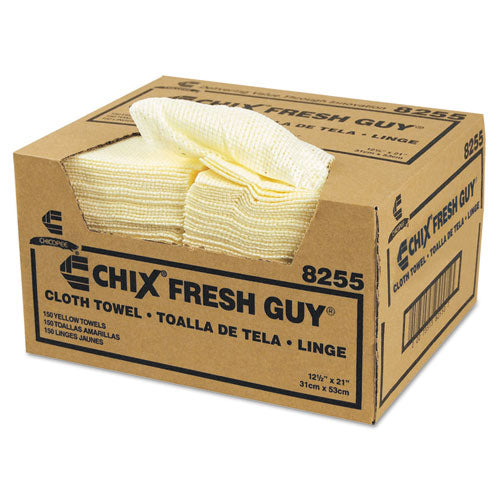 Fresh Guy Towels, 13 1-2 X 13 1-2, Yellow, 150-carton