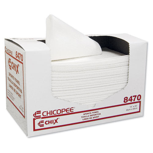 Sports Towels, 14 X 24, White, 100 Towels-pack, 6 Packs-carton