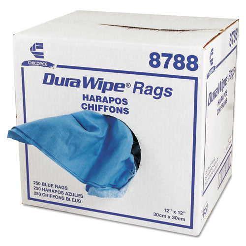 Durawipe General Purpose Towels, 12 X 12, Blue, 250-carton