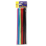 Regular Stems, 12" X 0.16", Metal Wire, Polyester, Assorted, 1,000-box