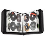 Cd-dvd Expandable Binder, Holds 208 Discs, Black