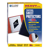Traditional Polypropylene Sheet Protectors, Heavyweight, 11 X 8.5, 50-box