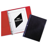 Traditional Polypropylene Sheet Protectors, Heavyweight, 11 X 8.5, 50-box