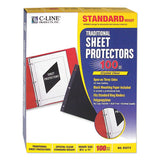 Traditional Polypropylene Sheet Protectors, Standard Weight, 11 X 8 1-2, 100-bx