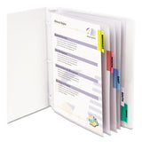 Sheet Protectors With Index Tabs, Heavy, Clear Tabs, 2", 11 X 8 1-2, 5-st