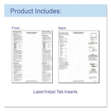 Sheet Protectors With Index Tabs, Heavy, Clear Tabs, 2", 11 X 8 1-2, 5-st