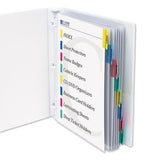 Sheet Protectors With Index Tabs, Assorted Color Tabs, 2", 11 X 8 1-2, 8-st