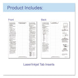 Sheet Protectors With Index Tabs, Clear Tabs, 2", 11 X 8 1-2, 8-st