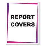 Report Covers, Vinyl, Clear, 8 1-2 X 11, 100-bx