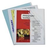Report Covers, Vinyl, Clear, 8 1-2 X 11, 100-bx