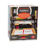 Classroom Connector Folders, 11 X 8.5, Red, 25-box