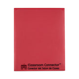 Classroom Connector Folders, 11 X 8.5, Red, 25-box