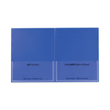 Classroom Connector Folders, 11 X 8.5, Blue, 25-box
