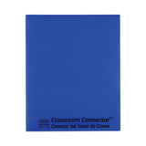 Classroom Connector Folders, 11 X 8.5, Blue, 25-box
