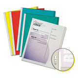Report Covers With Binding Bars, Vinyl, Assorted, 8 1-2 X 11, 50-bx