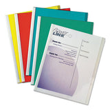 Report Covers With Binding Bars, Vinyl, Clear, 1-8" Capacity, 50-box